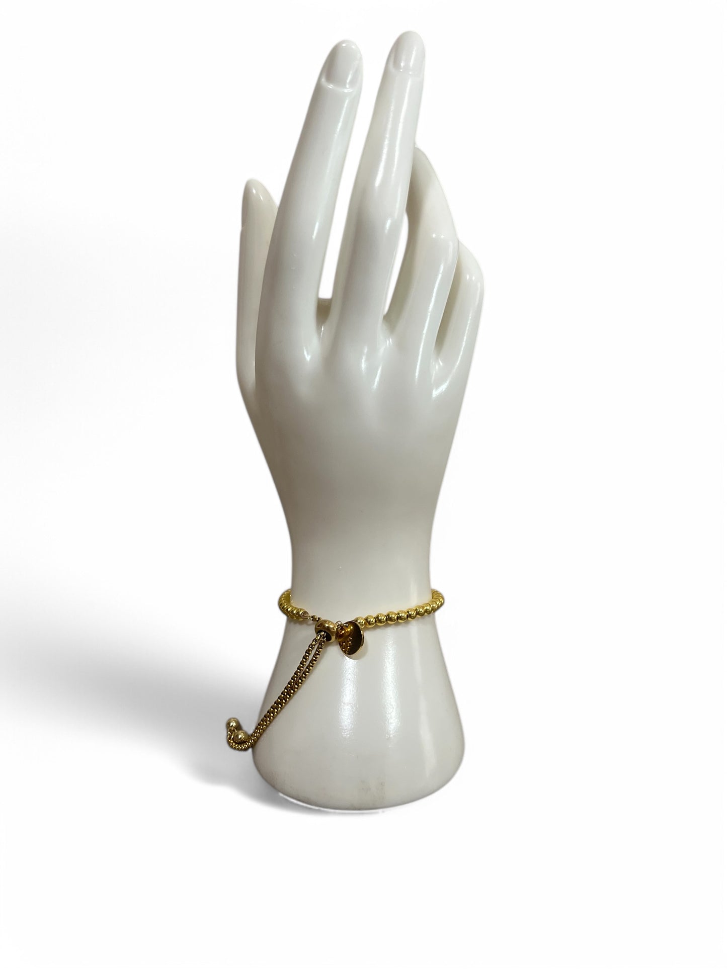 Pulsera bolas doradas